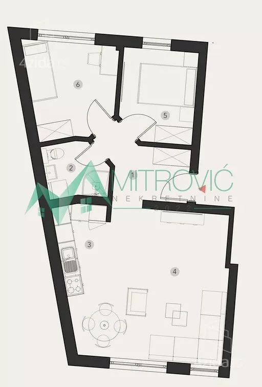 Dvoiposoban stan | 4zida