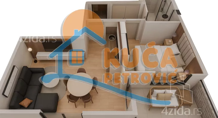 Jednoiposoban stan | 4zida