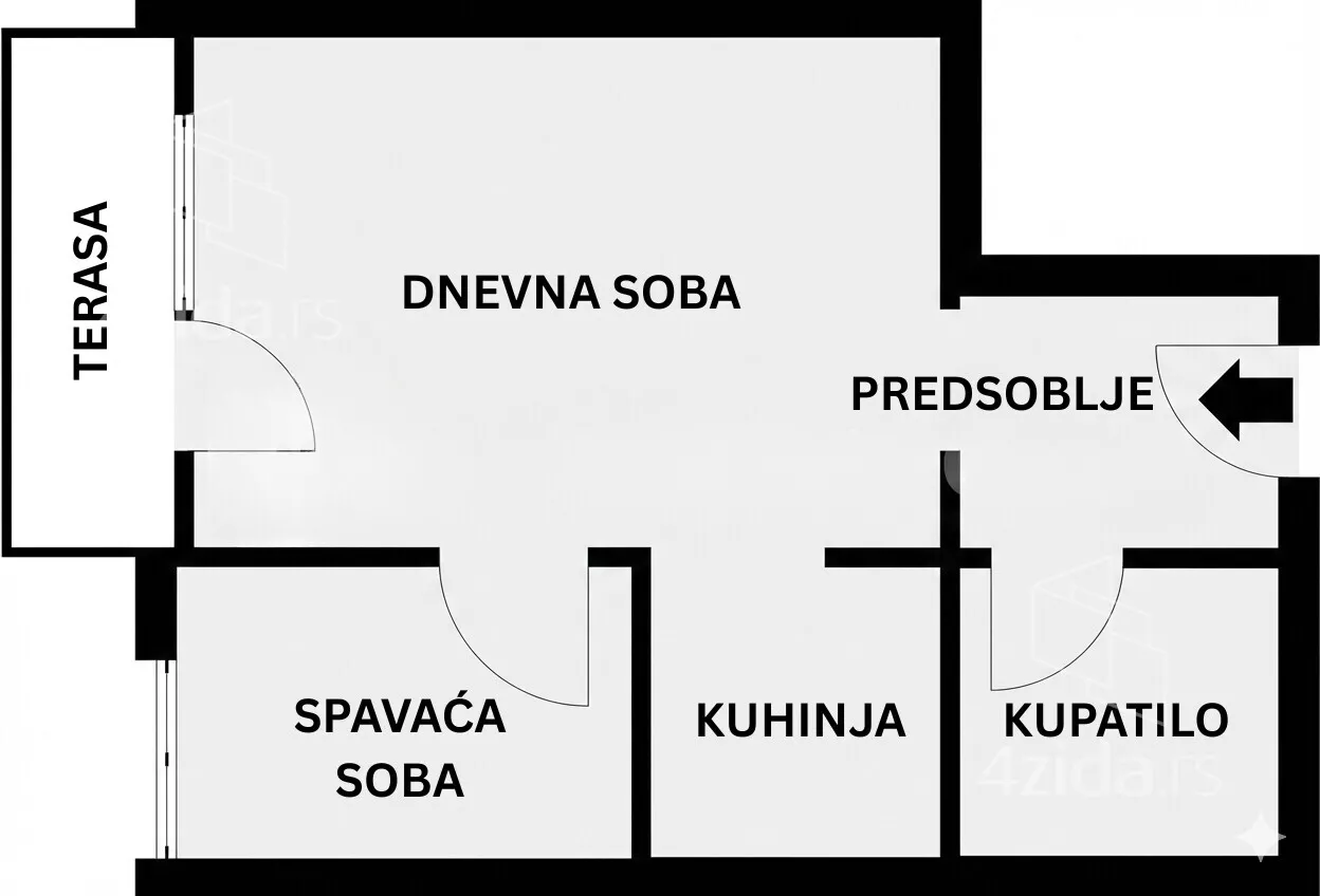 Jednoiposoban stan | 4zida