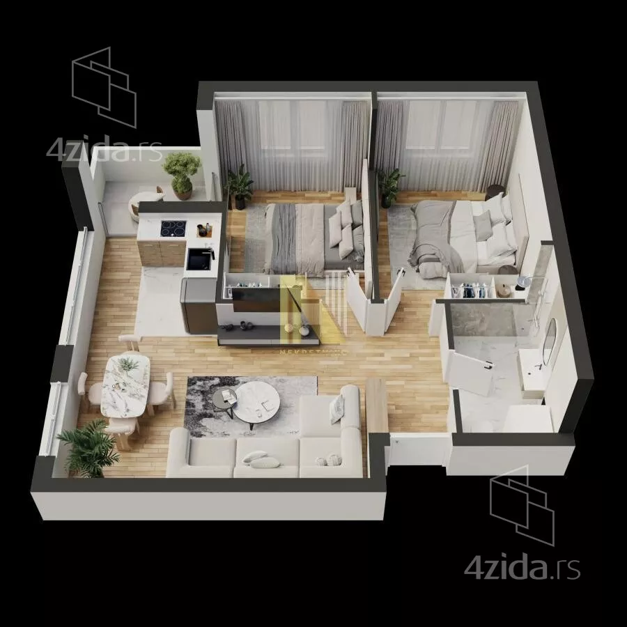 Trosoban stan | 4zida