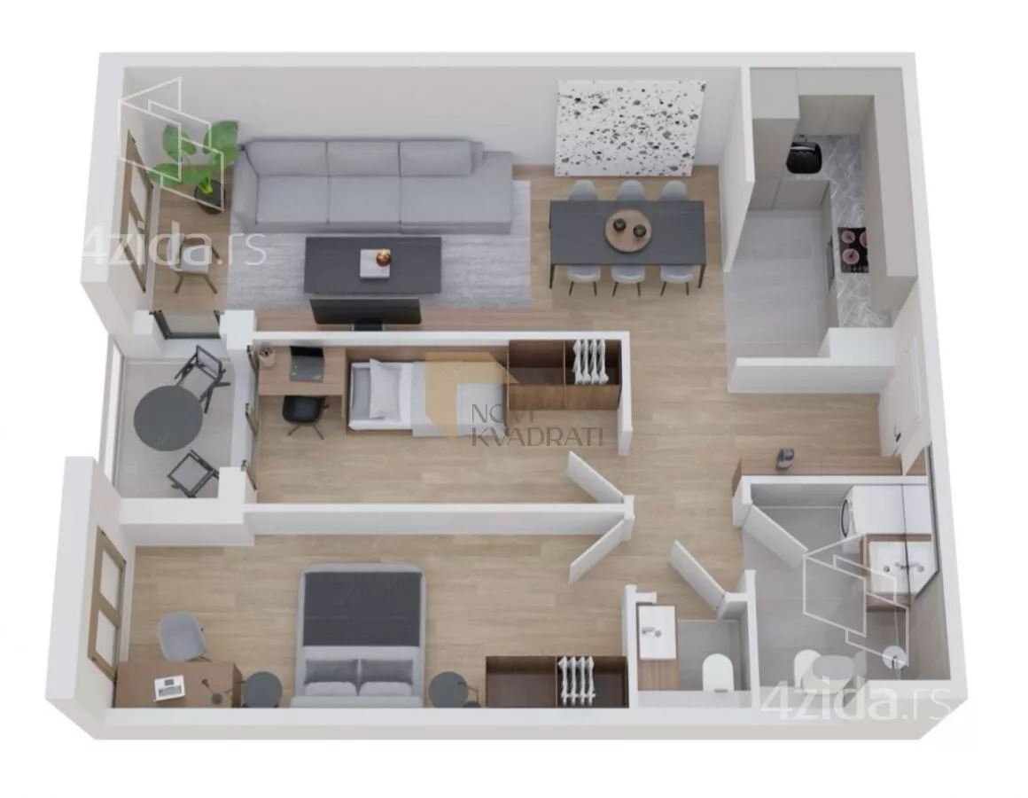 Trosoban stan | 4zida