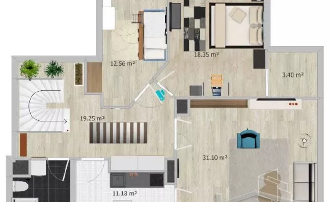 Troiposoban stan | 4zida