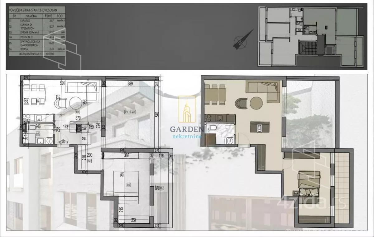 Dvosoban stan | 4zida