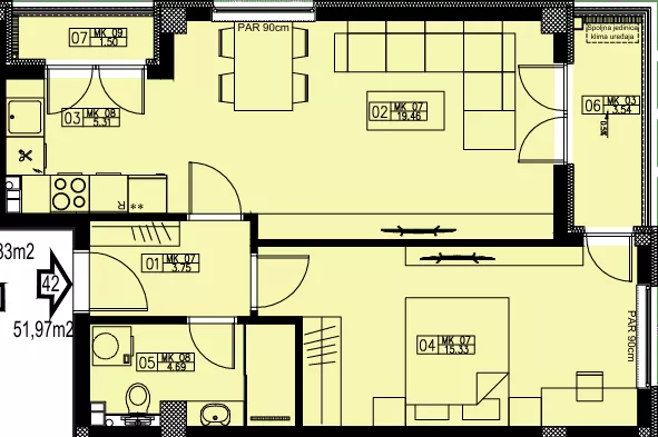 Dvosoban stan | 4zida