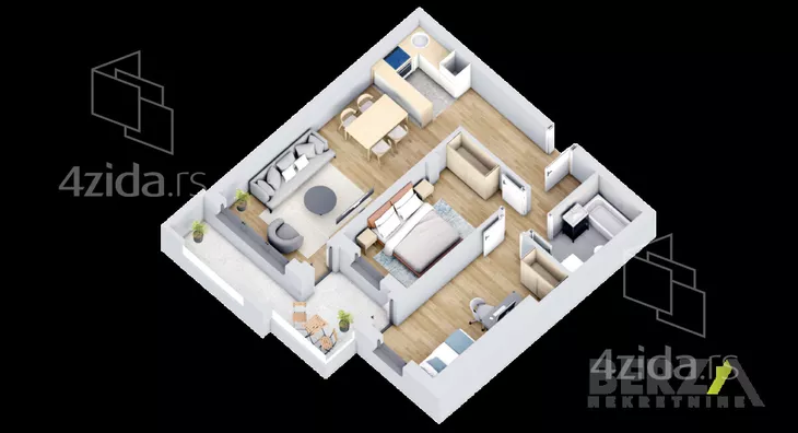 Trosoban stan | 4zida