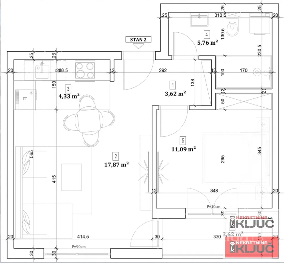 Dvosoban stan | 4zida
