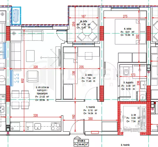 Dvoiposoban stan | 4zida