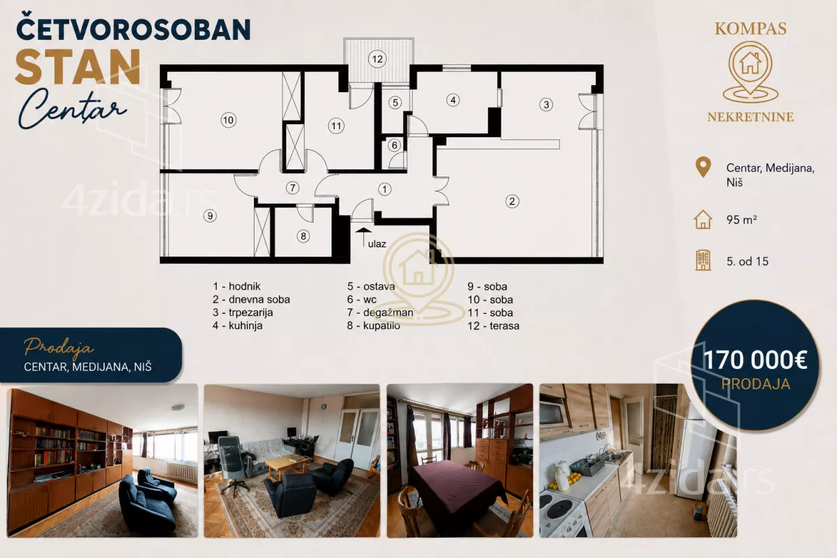 Četvorosoban stan | 4zida
