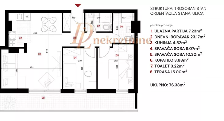 Trosoban stan | 4zida