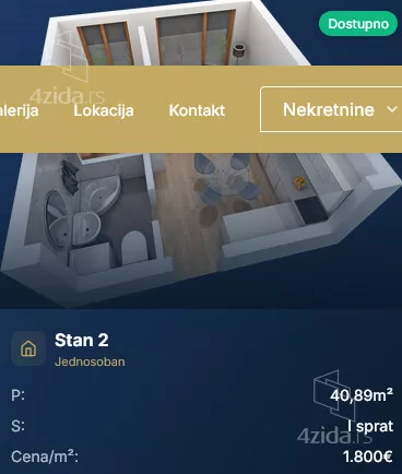 Dvosoban stan | 4zida