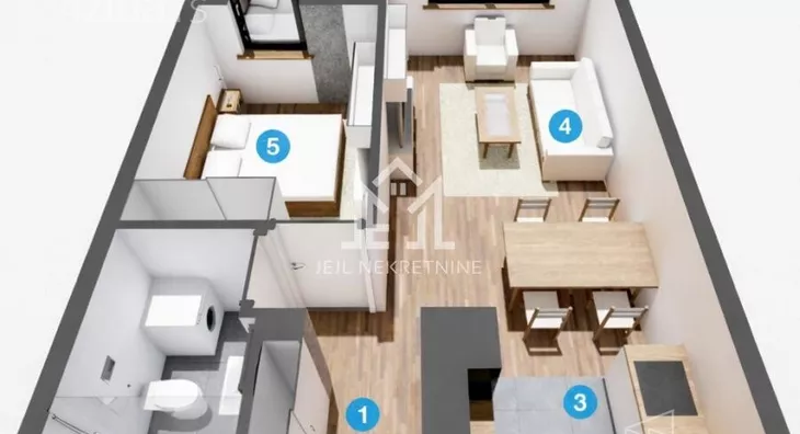 Dvosoban stan | 4zida