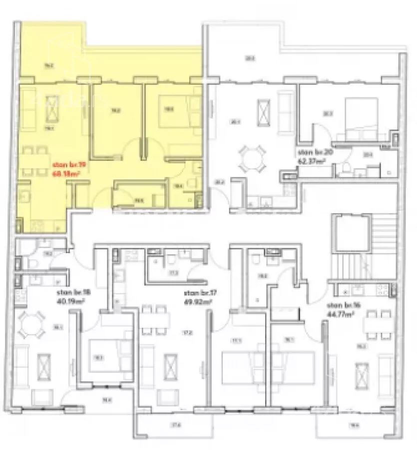 Trosoban stan | 4zida