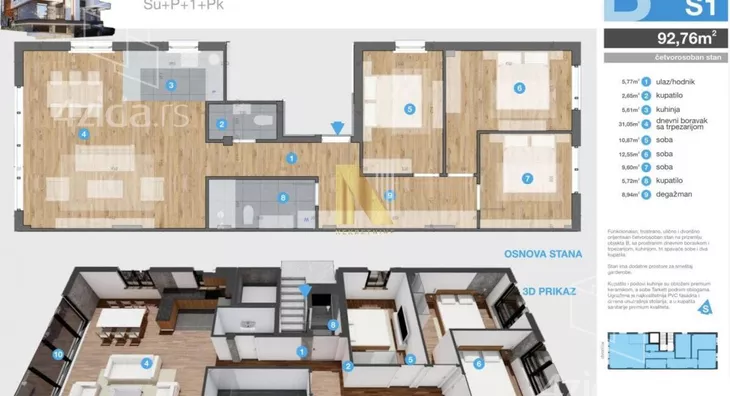 Četvorosoban stan | 4zida