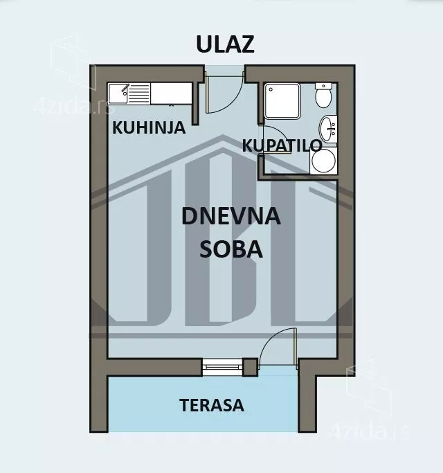 Jednosoban stan | 4zida