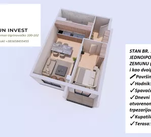 Centar, Zemun opština, Beograd, 2.0 stan | 4zida.rs