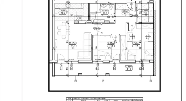 Trosoban stan | 4zida