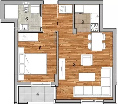 Dvosoban stan | 4zida