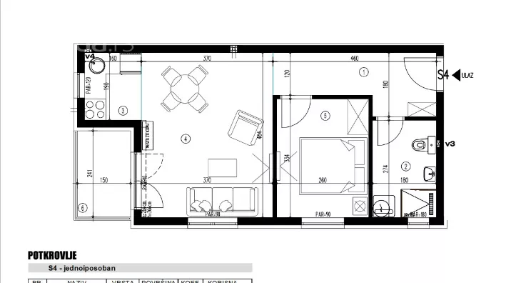 Jednoiposoban stan | 4zida