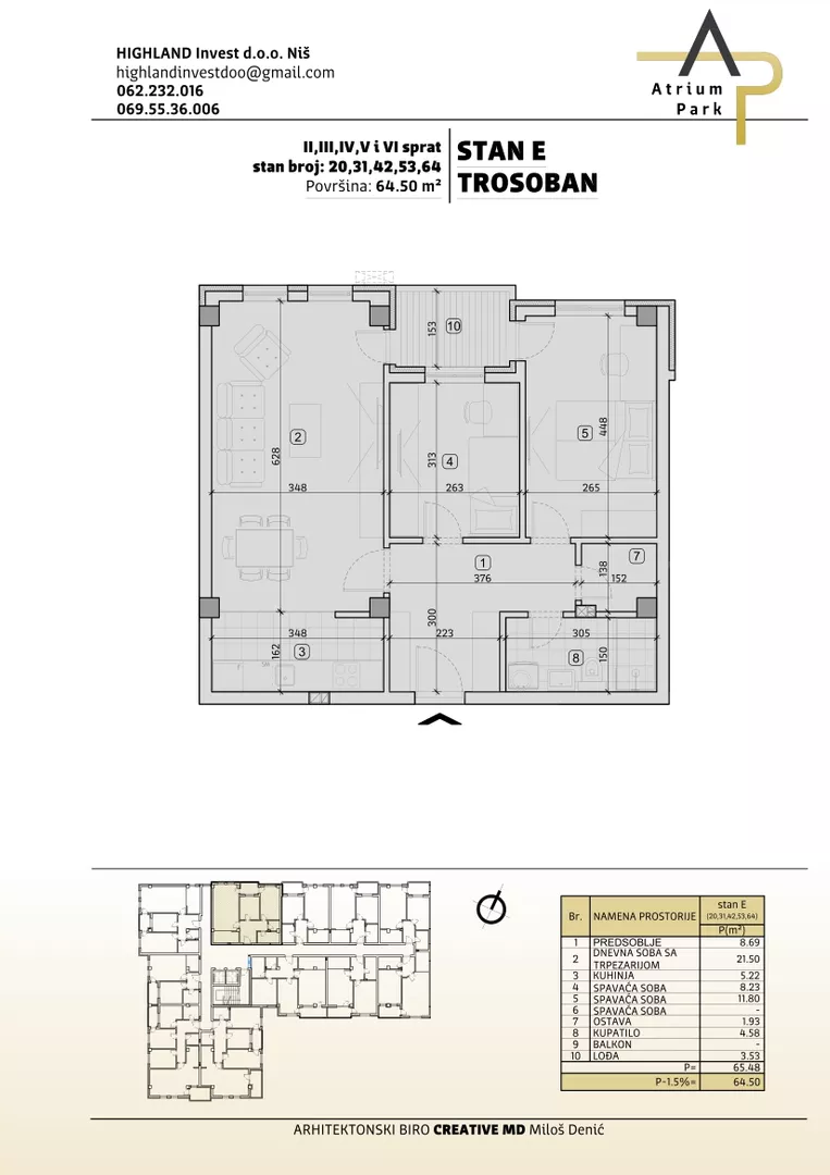 Trosoban stan | 4zida