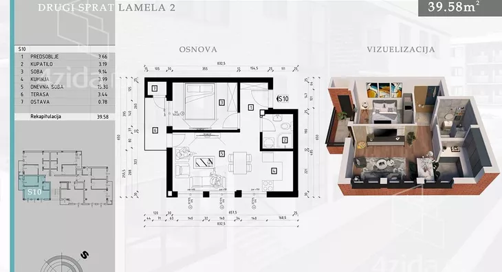 Jednoiposoban stan | 4zida