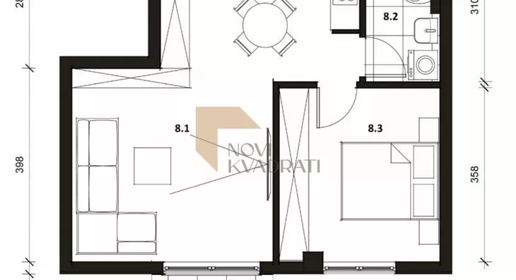 Dvosoban stan | 4zida