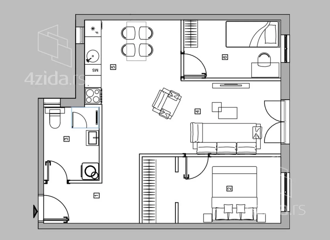 Dvoiposoban stan | 4zida