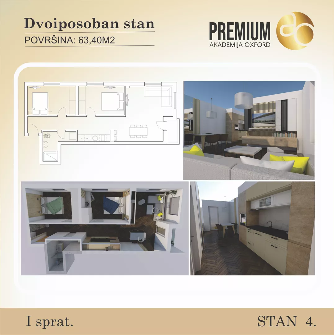 Dvoiposoban stan | 4zida