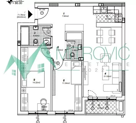 Trosoban stan | 4zida