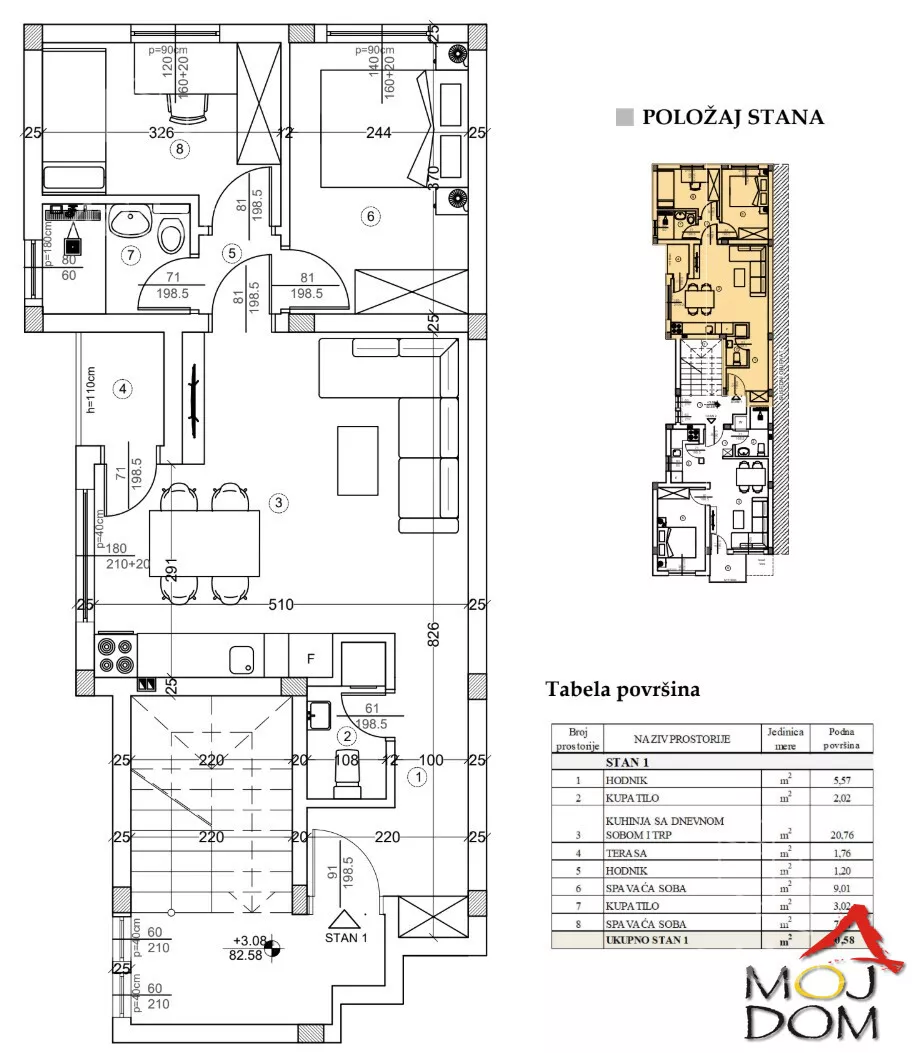 Dvoiposoban stan | 4zida