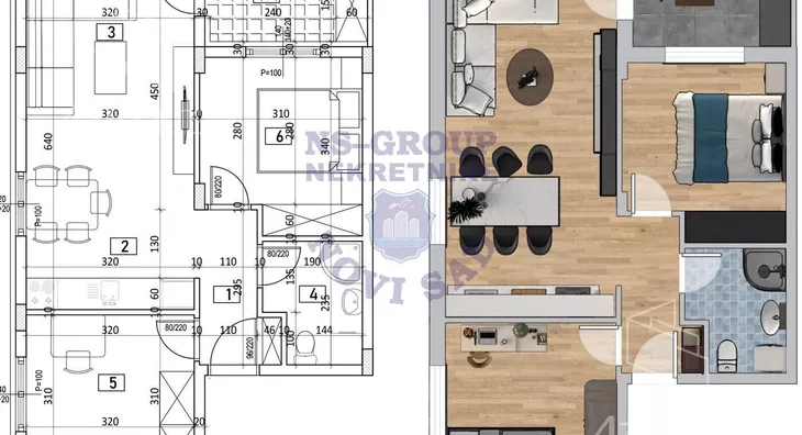 Trosoban stan | 4zida