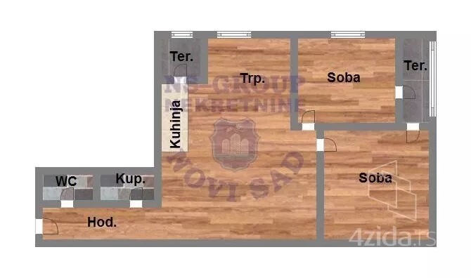 Trosoban stan | 4zida