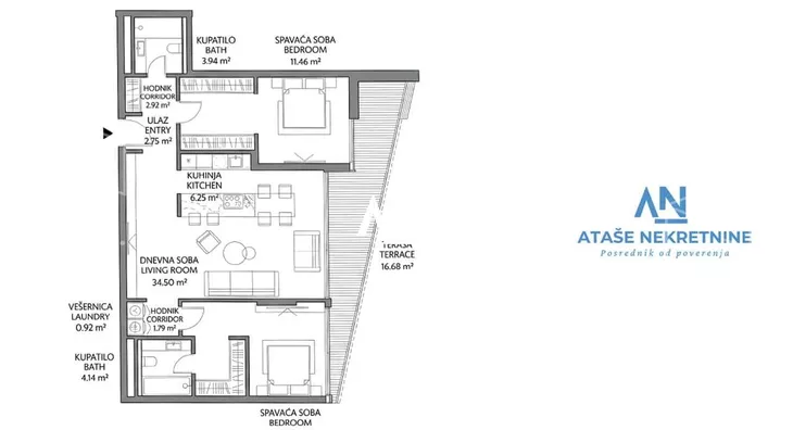 Trosoban stan | 4zida