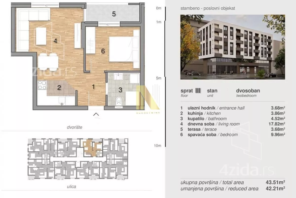 Dvosoban stan | 4zida