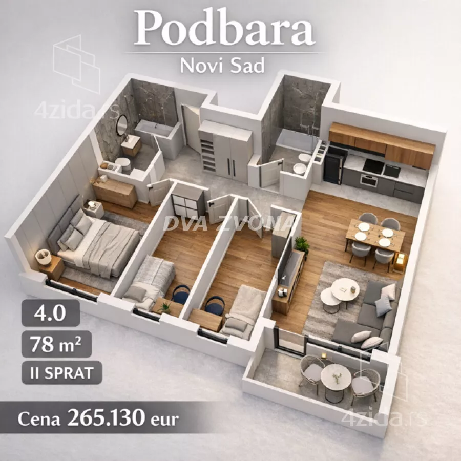 Četvorosoban stan | 4zida