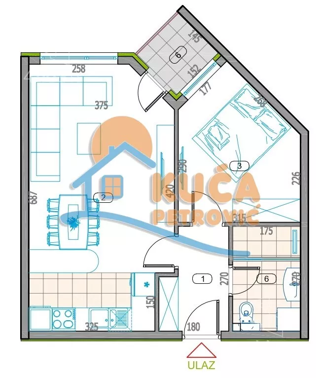 Dvosoban stan | 4zida