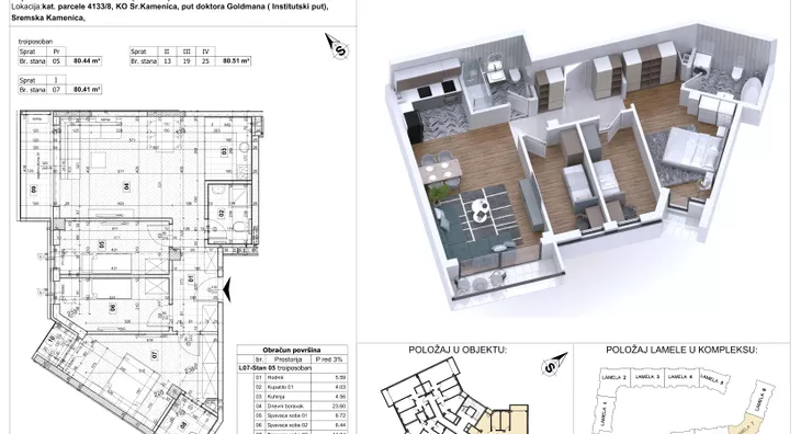 Troiposoban stan | 4zida
