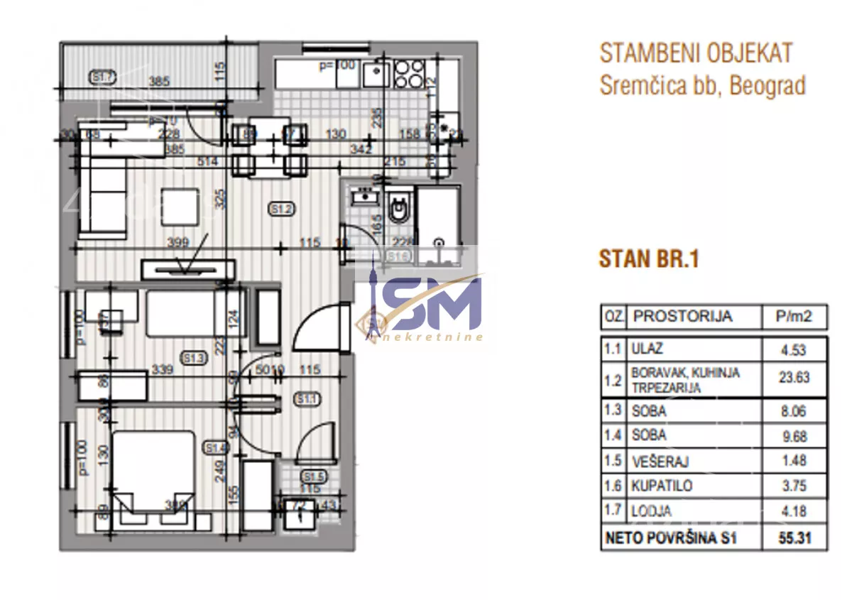 Trosoban stan | 4zida