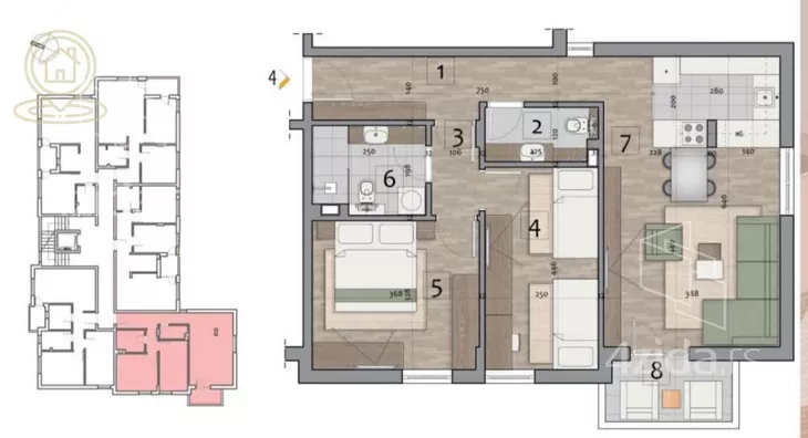 Trosoban stan | 4zida