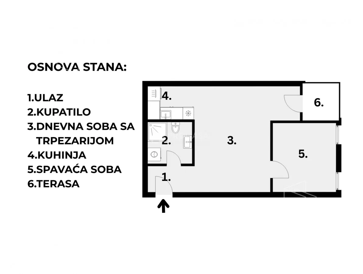 Jednoiposoban stan | 4zida