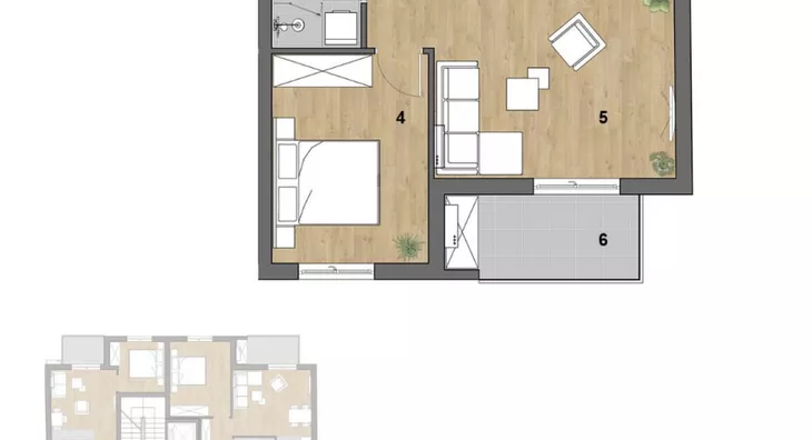 Jednoiposoban stan | 4zida