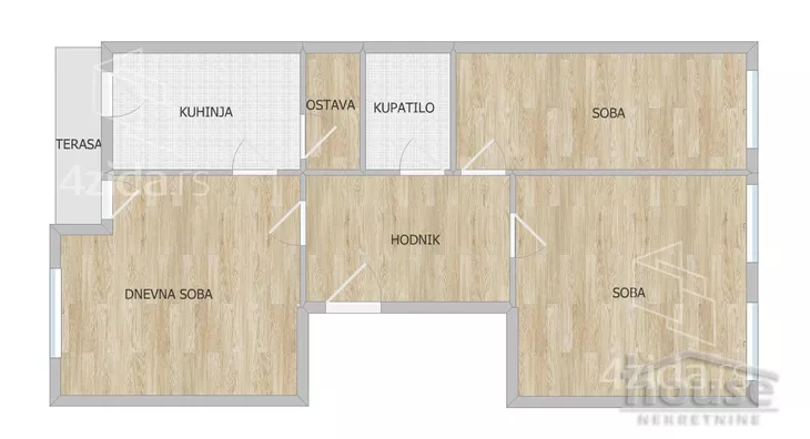 Trosoban stan | 4zida