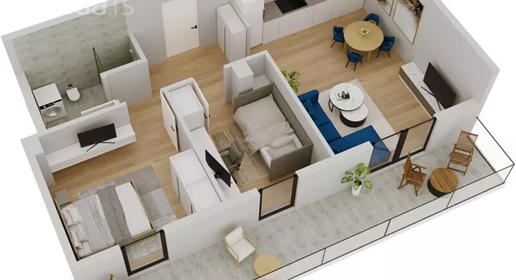 Dvoiposoban stan | 4zida