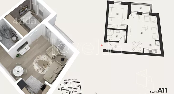 Dvosoban stan | 4zida