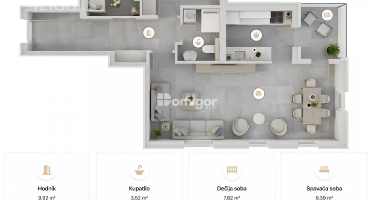 Dvosoban stan | 4zida