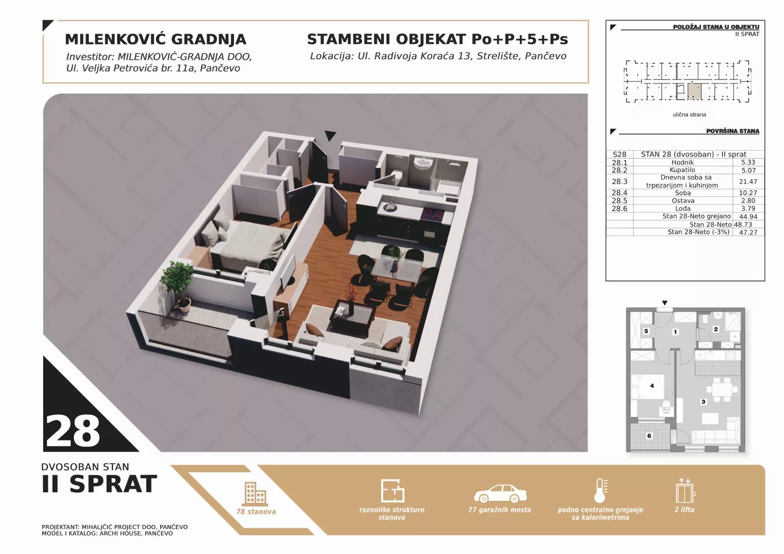 Dvosoban stan | 4zida