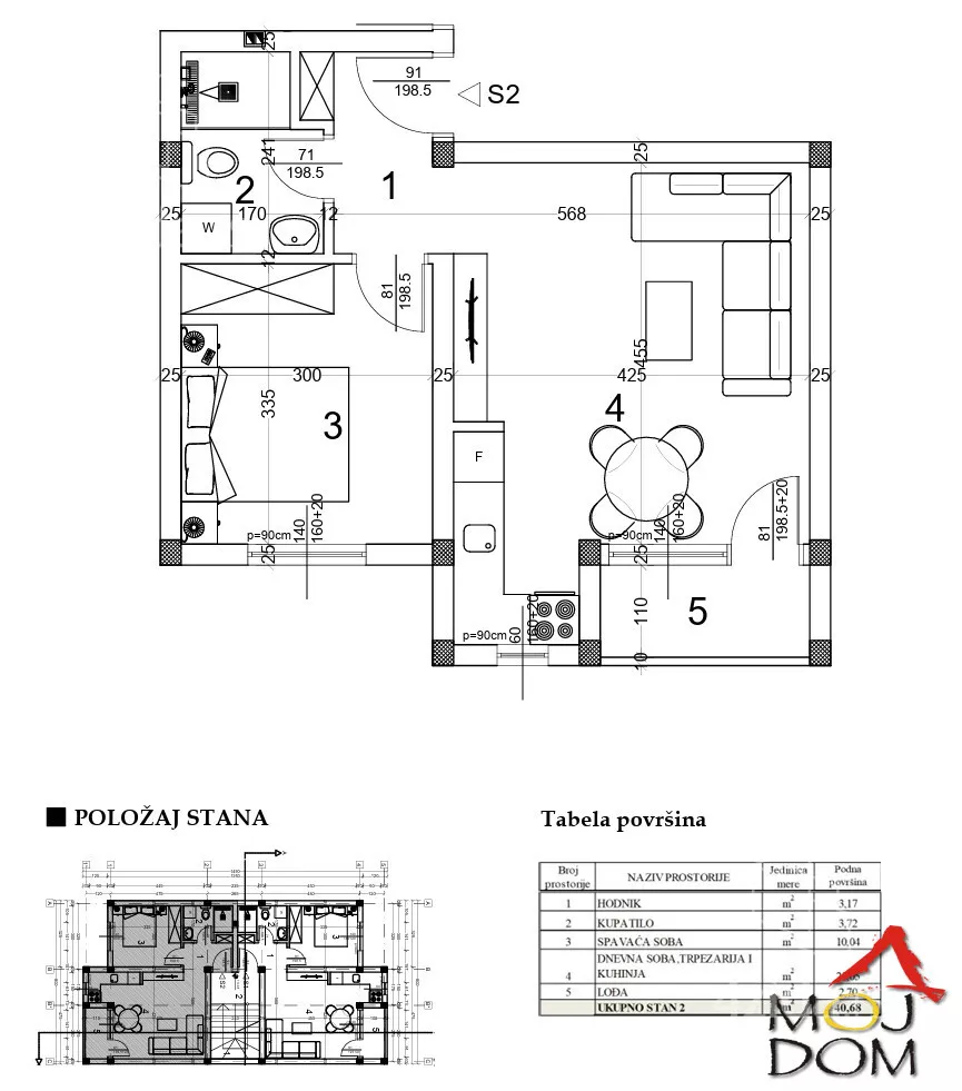 Dvosoban stan | 4zida