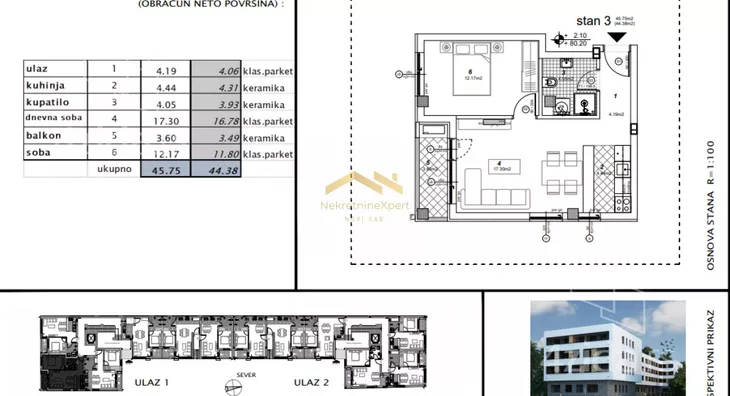 Dvosoban stan | 4zida