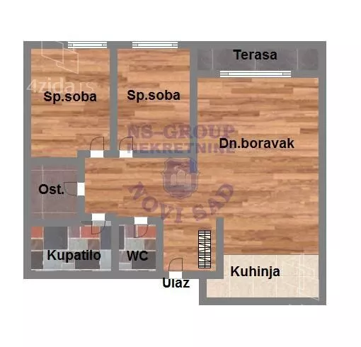 Trosoban stan | 4zida