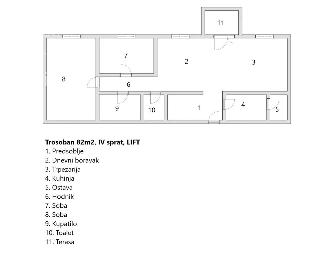 Trosoban stan | 4zida