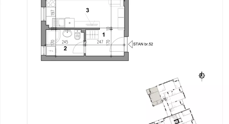 Jednoiposoban stan | 4zida